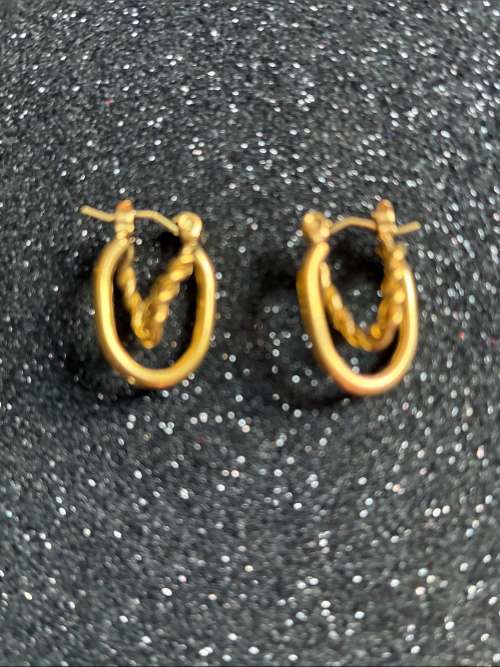 Jenson Gold-Tone Double Hoop Earrings - Women Jewelry
